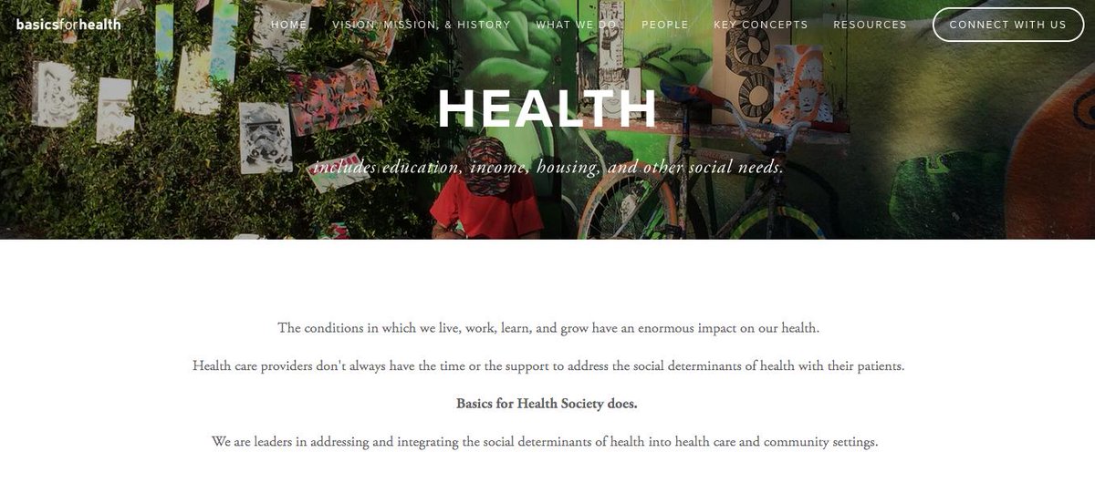 BasicsforHealth's tweet image. Much work to do offline, but we are back on! New website, new funding, and seeking new board members. Are you passionate about #SDOH and #healthequity and based in #yvr? Get in touch! basicsforhealthsociety.ca