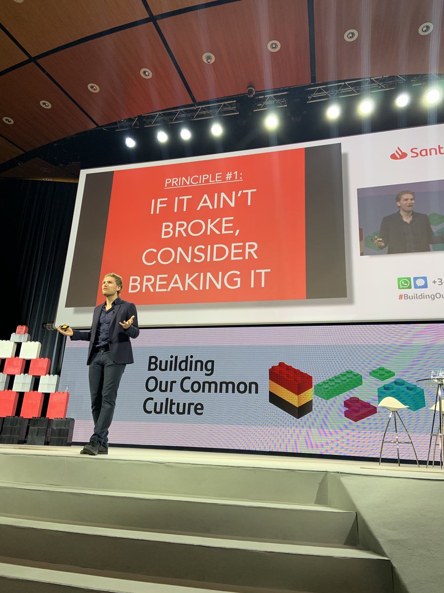 ToriaMcc's tweet photo. Great hearing @RasmusAnkersen speak about leading performance indicators rather than lagging performance indicators #buildingourcommonculture @bancosantander https://t.co/8TuFis1bTZ