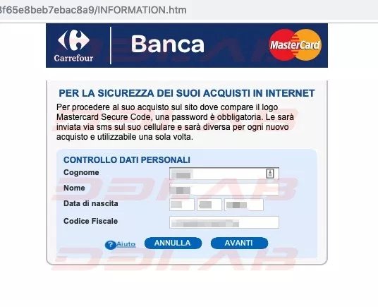 Torna il #Phishing a danno di Carrefour Banca, un analisi del kit di sfruttato dai criminali nel nostro blog!

Ringraziamo <a href="/illegalFawn/">illegalFawn</a> per la segnalazione!

/cc <a href="/CarrefourBanque/">Carrefour Banque & Assurance</a>

Articolo: d3lab.net/torna-il-phish…
