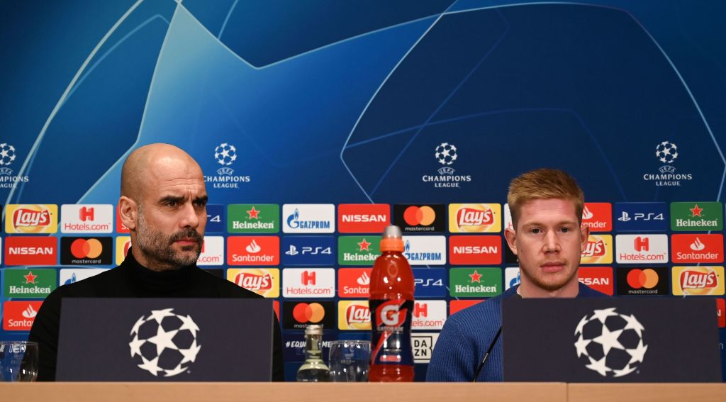 "You cannot set the standards to win four trophies."

Kevin de Bruyne says winning a quadruple of trophies is "nearly impossible" this season.

In full: bbc.in/2GTnV19

#MCFC