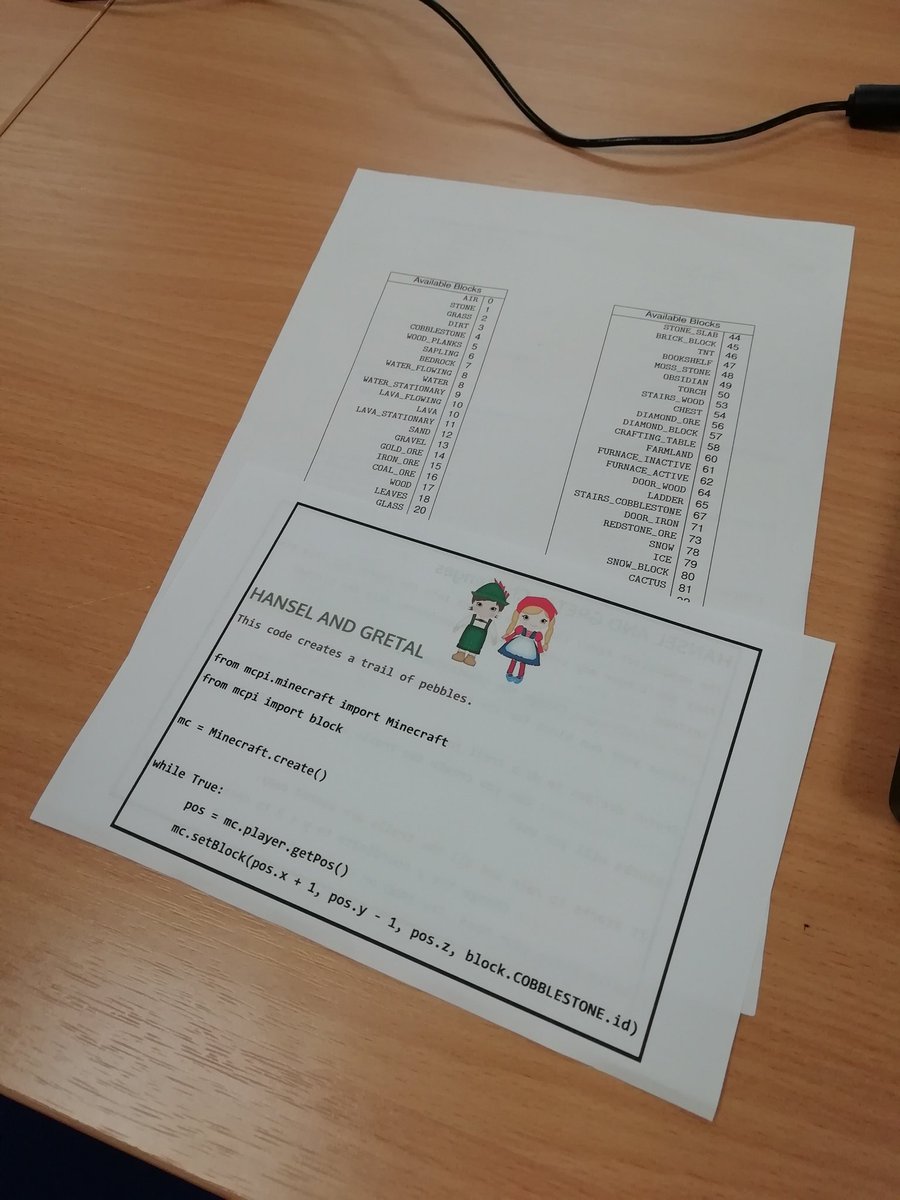 CraftyComputing's tweet image. Looking forward to some fairy tale #python coding using #minecraftpi today at @PortofBlyth #stem #RaspberryPi @GetPiTop