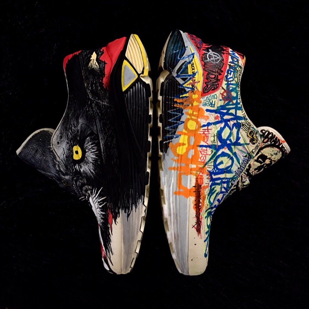 DeadaheadLondon's tweet photo. https://t.co/DQqJAzk3Lf 

Available via Instagram link in bio
Men’s #customkicks #handpainted 
Wearable artwork https://t.co/GmuVlNh1Th