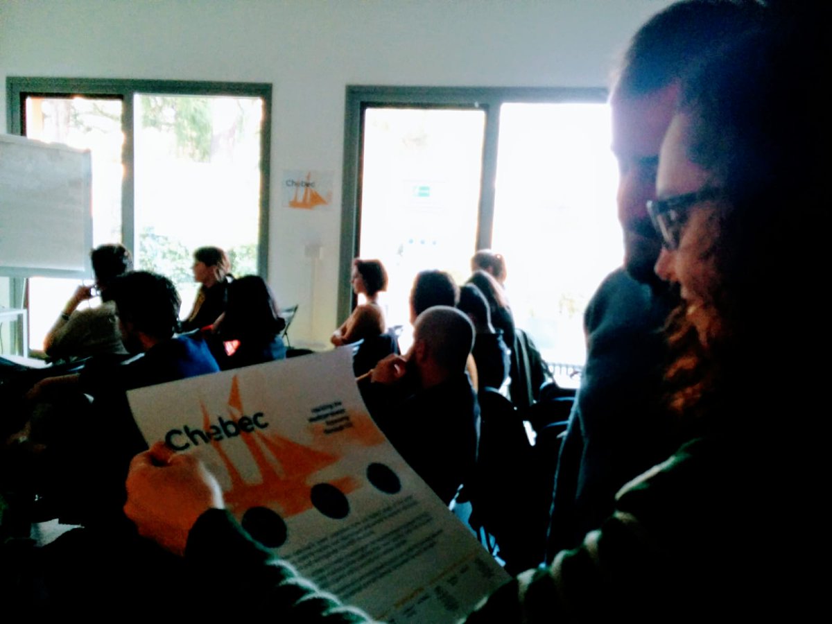 2° training day of #Chebec pilot action in #Bologna. 
The #creative professionals of the Emilia-Romagna Region are ready to kick-start the day with a healthy dose of new information and competencies. Our expert <a href="/martine/">Martine Bollen</a> lodi has planned a class on #crowdfunding
Thank you to all!