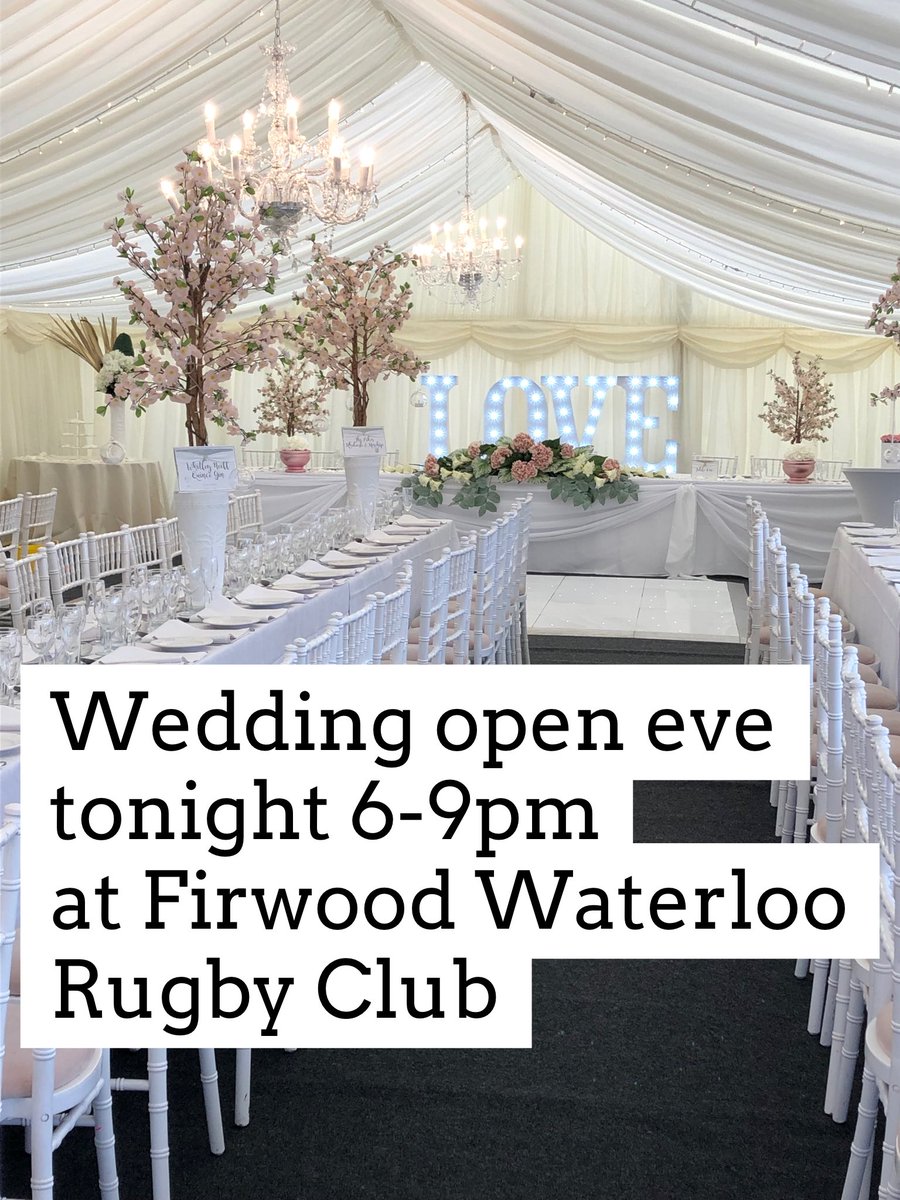 ariesleisure's tweet image. Tonight!!..#wedding open eve @WaterlooRugby 6-9 come along along view this fabulous #marquee ..
We look forward to seeing you all there! ❤️🤵👰