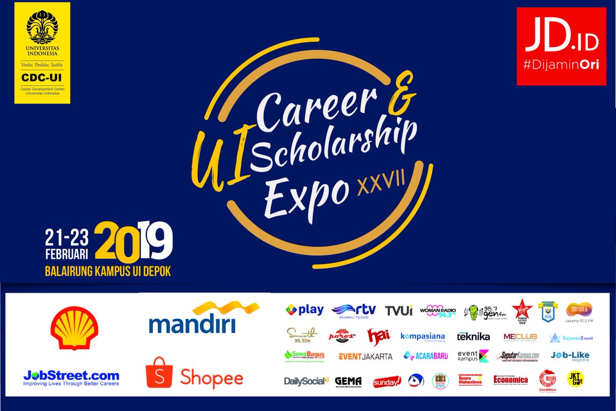 UI Career &amp; Scholarships Expo : 21 - 23 Maret 2019