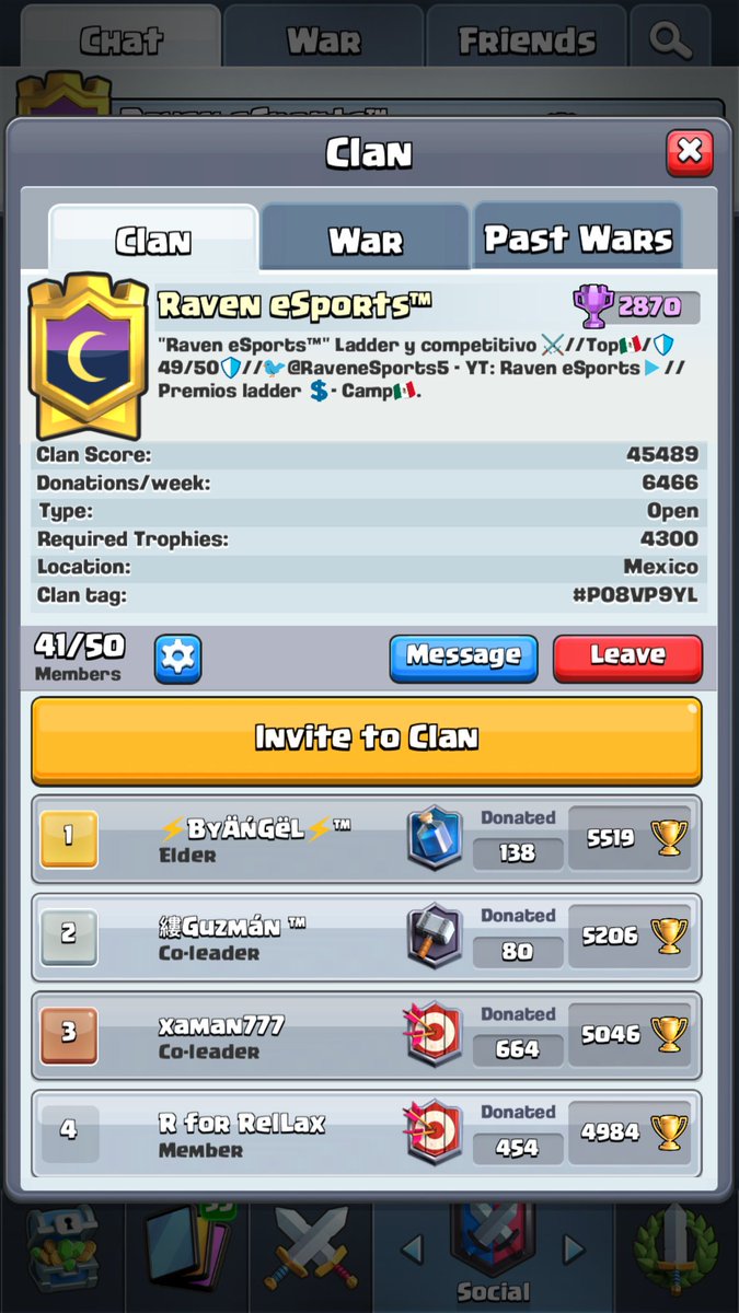 🔴Empezamos a dar premios por ladder al primero y segundo lugar🔴

Forma parte de esta gran familia y lucha por los premios.
#RavenaFam  #GoRaven 

@DarkfightGT_ @DarkfightGT_CR <a href="/AyudaJugador/">Ayuda Jugador</a> @LatamPublicidad @GAMES_RT7 @ayudas_astew @GamingAgencyII <a href="/RT_apoyo/">CR apoyando a la comunidad</a> <a href="/ExxodoAgencyTM/">Exxodo Agency</a>