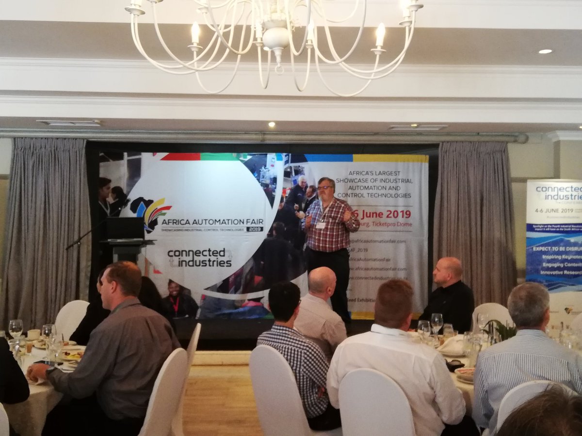 EngineerITNews's tweet image. @AAF_2019 exhibitors are receiving a crash course on global economics today at the kick-off #VIPBreakfast. #AfricaAutomationFair19 #automation #technology #networking