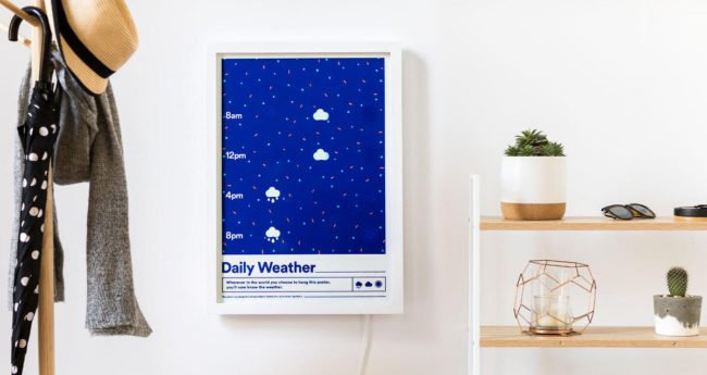 Australian company designs digital poster that uses smart ink to display the weather - bit.ly/2TXGo0m