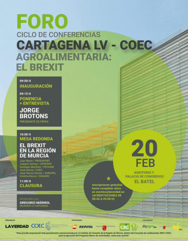 FruitvegEUROPE's tweet photo. El #Brexit en el sector #Agroalimentario - Frutas y Hortalizas" (Cartagena, Spain).

@jorgebrotonscam #JuanMarin @FEPEX_EU @EUCOFEL_EU @Proexport_Spain @brocolicricket 

We ❤️🇪🇺🇬🇧#TRADE

Remember #EnjoyEatingEU!!
 
We ❤️🧡💛💚💙💜#Tasty 🇪🇺
🍏🍎🍐🍊🍋🍌🍉🍇🍓🍈🍒🥭🥝🍅🍆🌶️🥒🥬🥦🥕 https://t.co/AmvIh0WO1M