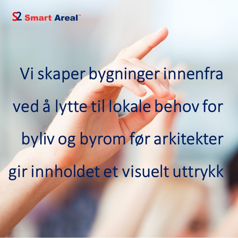 Bygninger bør virkelig skapes innenfra og ikke utenfra. For å hindre at det visuelle ytre setter begrenser for gode behovstilpassede løsninger innvendig.