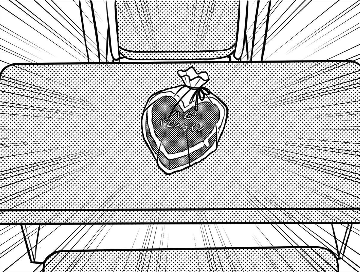 [Part 2/3] Not pictured: Natsuki's mountain of Valentines on his desk. Natsuki belongs to @BakedMPotato. #bnhaoc #bnha 