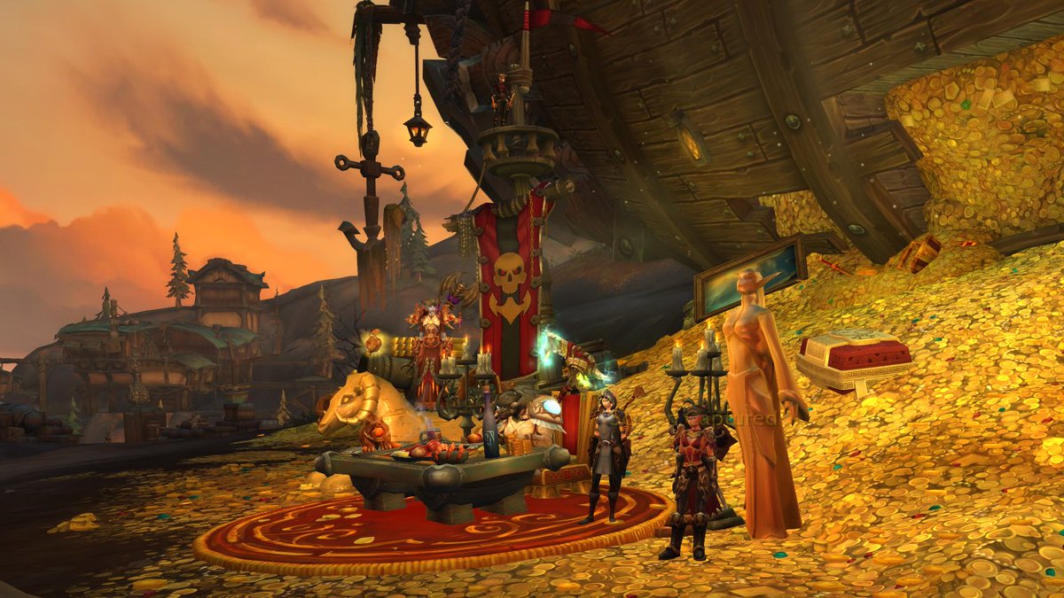 jadeloyzaga's tweet photo. Whatβs this? All WoW players, all from the same team at Twitter, and all women!? #starwebdoes WoW dungeons.
Here we just killed the final boss of Freehold and stole all the gold. https://t.co/tLWBIERu8w