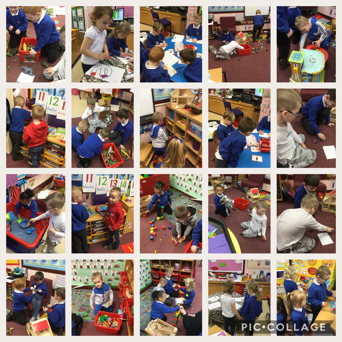 The pre school children have started their visits to primary 1. They had a fun morning with some old and new friends. #playistheway #schooltransition #falkirkwonderisers