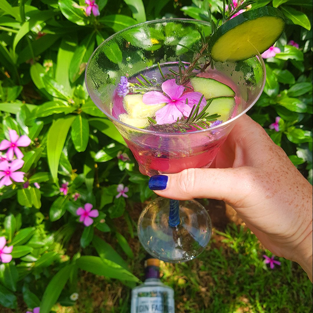 Sneaky cocktail in the garden!
#TGFginfactory #rosemary #WednesdayWisdom #Summer #cocktail #gin