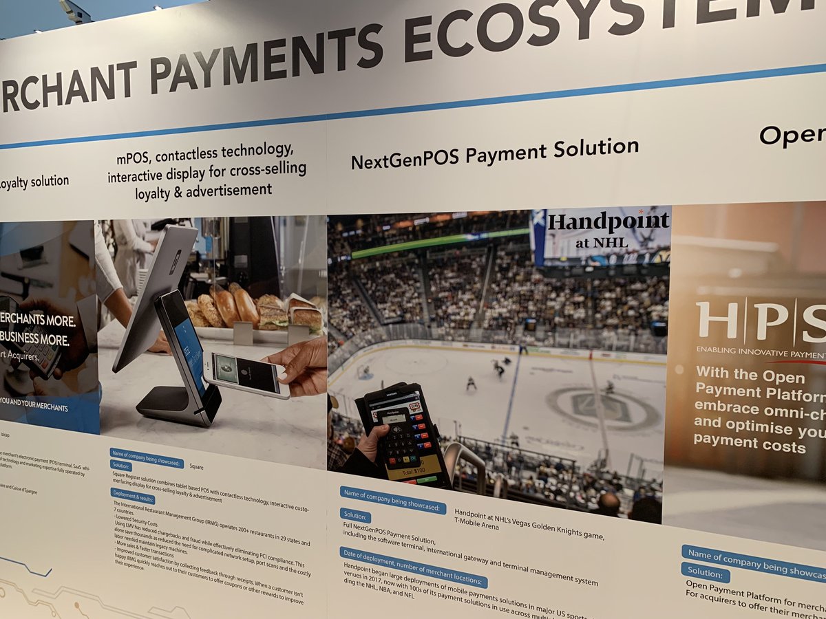 Delighted to share the #mpecosystem technical wall with so many great solutions.

#mpe2019 #NextGenPOS #integratedpayments