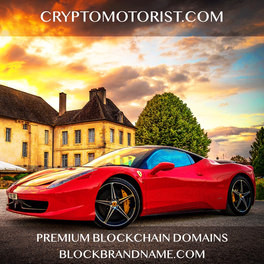 blockimage's tweet image. This premium domain has multiple use cases within the auto industry: 

#crypto, #blockchain, #startups, #driving, #Driver, #auto, #cars, #Racing, #autoindustry, #rideshare, #taxi, #Uber, #carsales, #vehicles, #VentureCapital, #delivery, #luxurycars, #cryptomotorist, #motorsports
