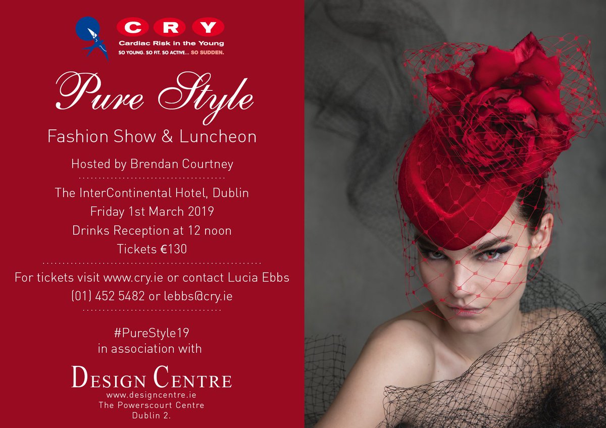 CRYIre's tweet photo. Huge thanks to the #DublinDiary in @Q102FeelGood for the shout out for #PureStyle19 @InterConDublin @DesigncentreDub @BrendanCourtney @DerekDanielsFP
Countdown on now!
#Charity #CharityLunch #Fundraiser for https://t.co/Knf4vLjVPb https://t.co/56VKTVu98q