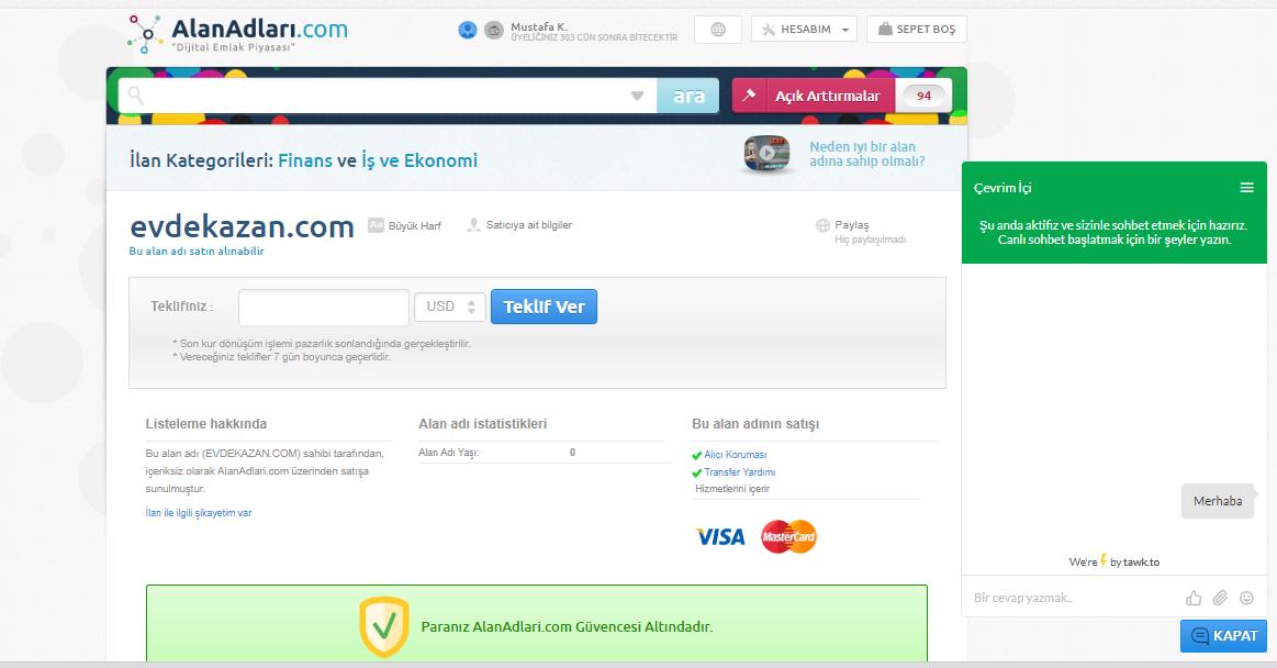 İlanlarda Alıcılar ve Satıcılar Arasında Anlık Mesajlaşma Dönemini Başlattık

destek.alanadlari.com/bilgi-bankasi/…