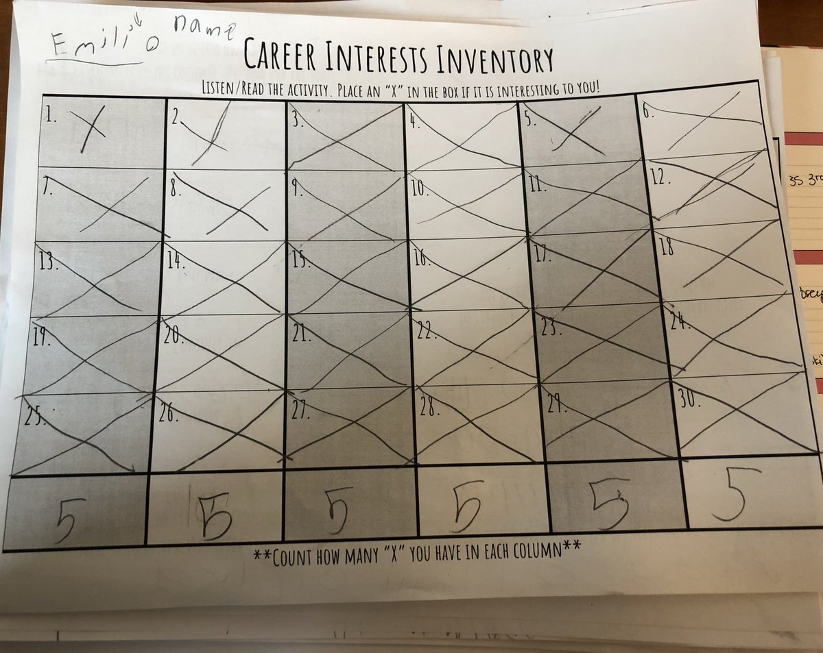 MsRoseTweets_'s tweet image. Sometimes doing a “Career Interests Inventory” with third graders means checking all of the boxes for liking all of the things 🤷🏼‍♀️ #JobOptions #PossibilitiesEverywhere