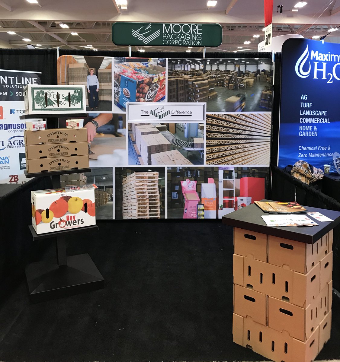 Drop by our booth at the Ontario Fruit and Vegetable Convention. Booth #729 #vegetables #fruit #corrugated #boxes #ofvc2019 #moorepackaging