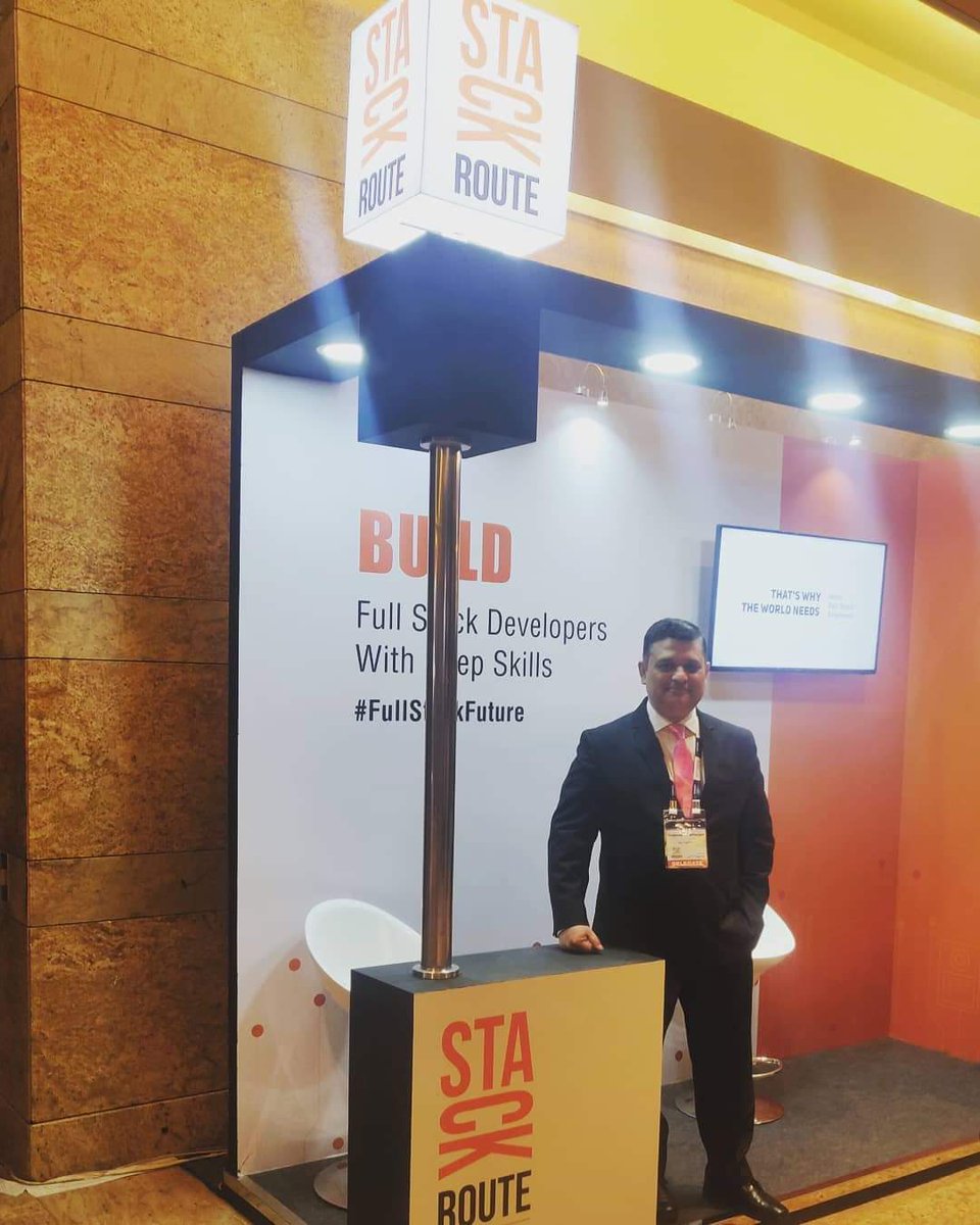 prateekchat's tweet image. Build Full Stack Developers to achieve learning outcomes at scale. #FullStackFuture with StackRoute, an NIIT incubated venture. Now showing at #NASSCOM_TLF