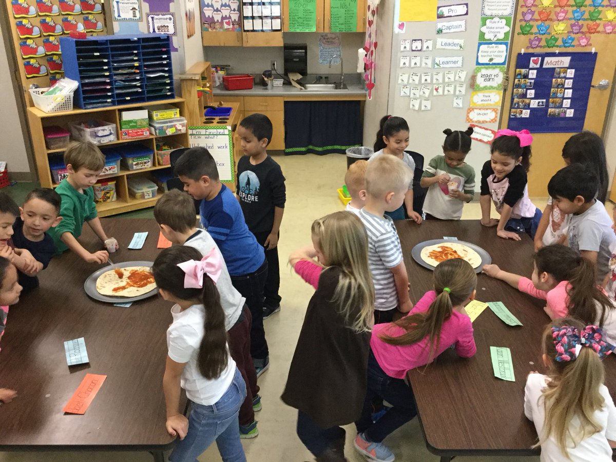 JAMMrsWhite's tweet photo. Hands-on learning of procedural writing. We made pizza then wrote our steps! @NISDMireles @NISD_ECE #JAMkinder https://t.co/TRRQ6wS9no