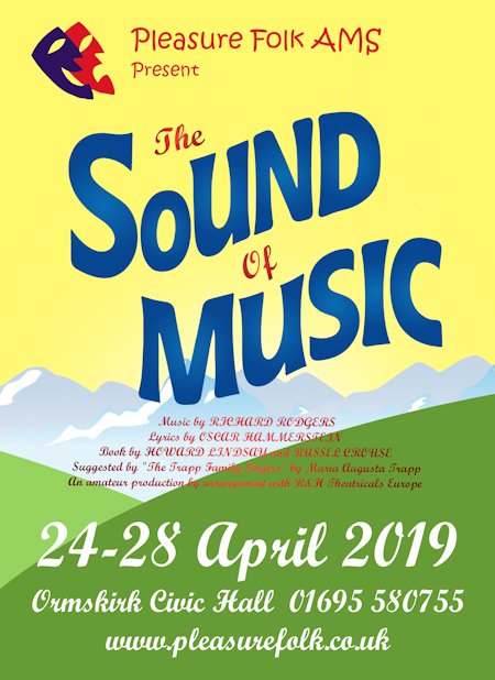 Its a bit dull &amp; rainy today, so why not lift your spirits with this years musical The Sound Of Music running 24-28 April 2019. 
Book tickets via our website 
pleasurefolk.co.uk
Or call 01695 580755