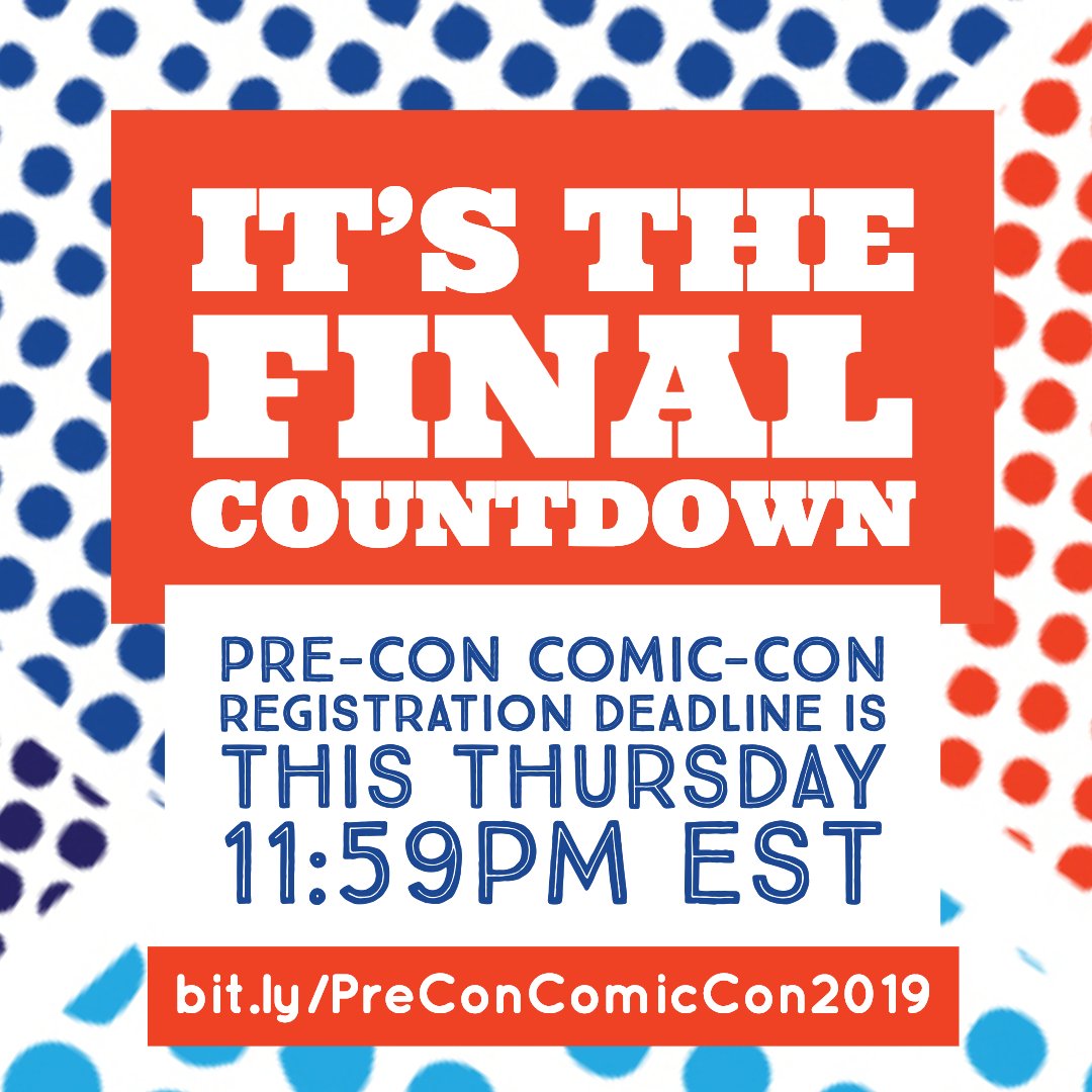 NAEAMiddleLevel's tweet image. We&apos;re in our final days to register for #PreConComicCon! This day-long event welcomes comic artists &amp;amp; educators who will share how COMICS can impact your classroom practice! Registration ends THIS Thurs, Feb 21st, at 11:59pm EST. arteducators.org/events/article…  #middlematters