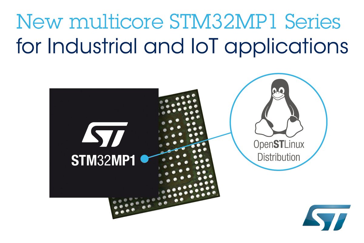 ST_World's tweet image. When #STM32 meets #Linux, STM32MP1 multi-core #MPU is born, spearheading innovation in #industrial &amp;amp; #IoT applications  #10yearlongevity #OpenSTLinux #STM32Cube @ArmEmbedded  ow.ly/EMv530nLH7T