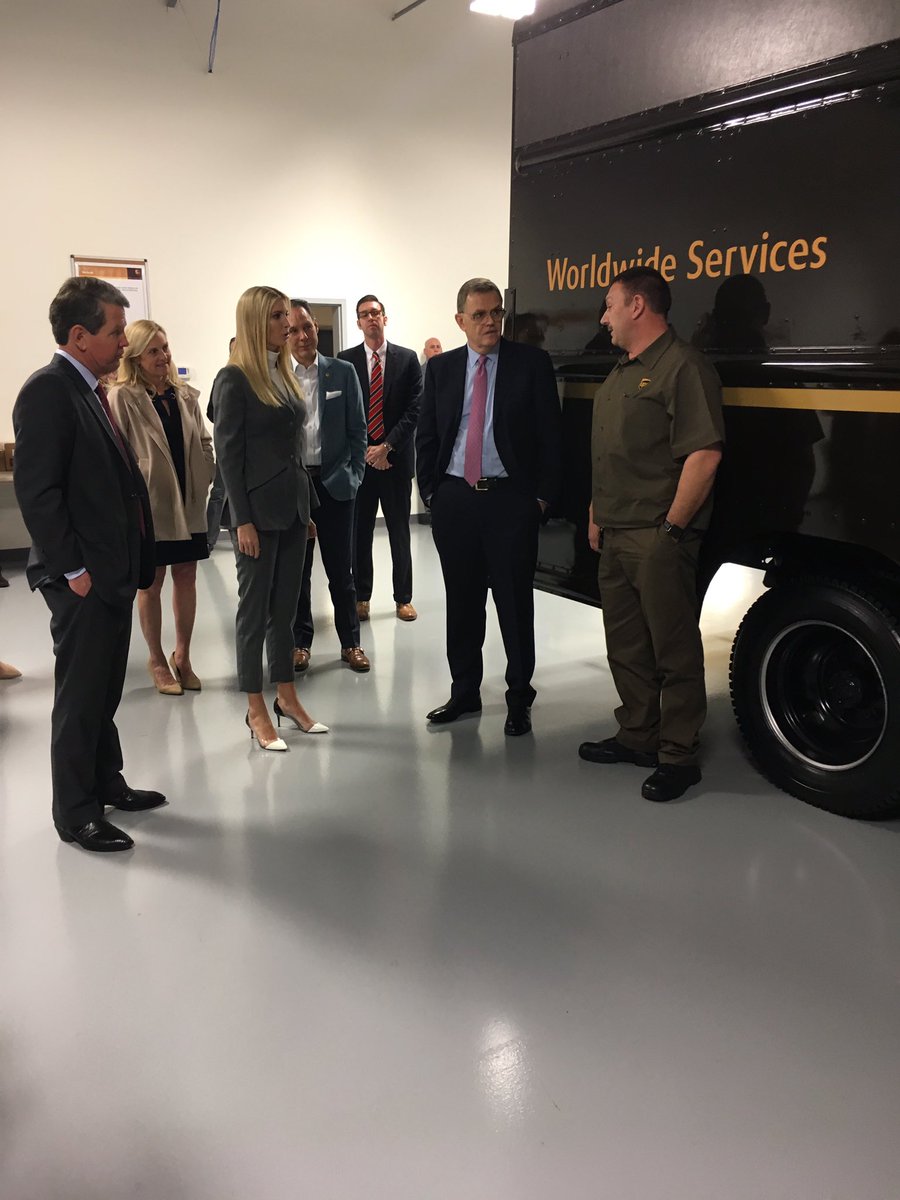 This morning we are live at @UPSIntegradAtl with @IvankaTrump & @BrianKempGA Follow along on our Instagram Stories (_UPSers) to watch the action. #TogetherWeAreUPS