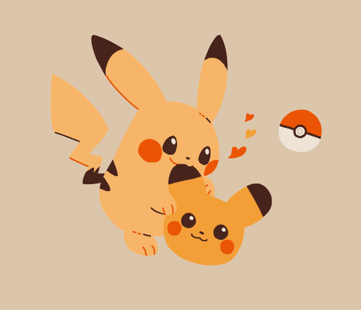 pikachu pokemon (creature) no humans heart poke ball simple background smile poke ball (basic)  illustration images