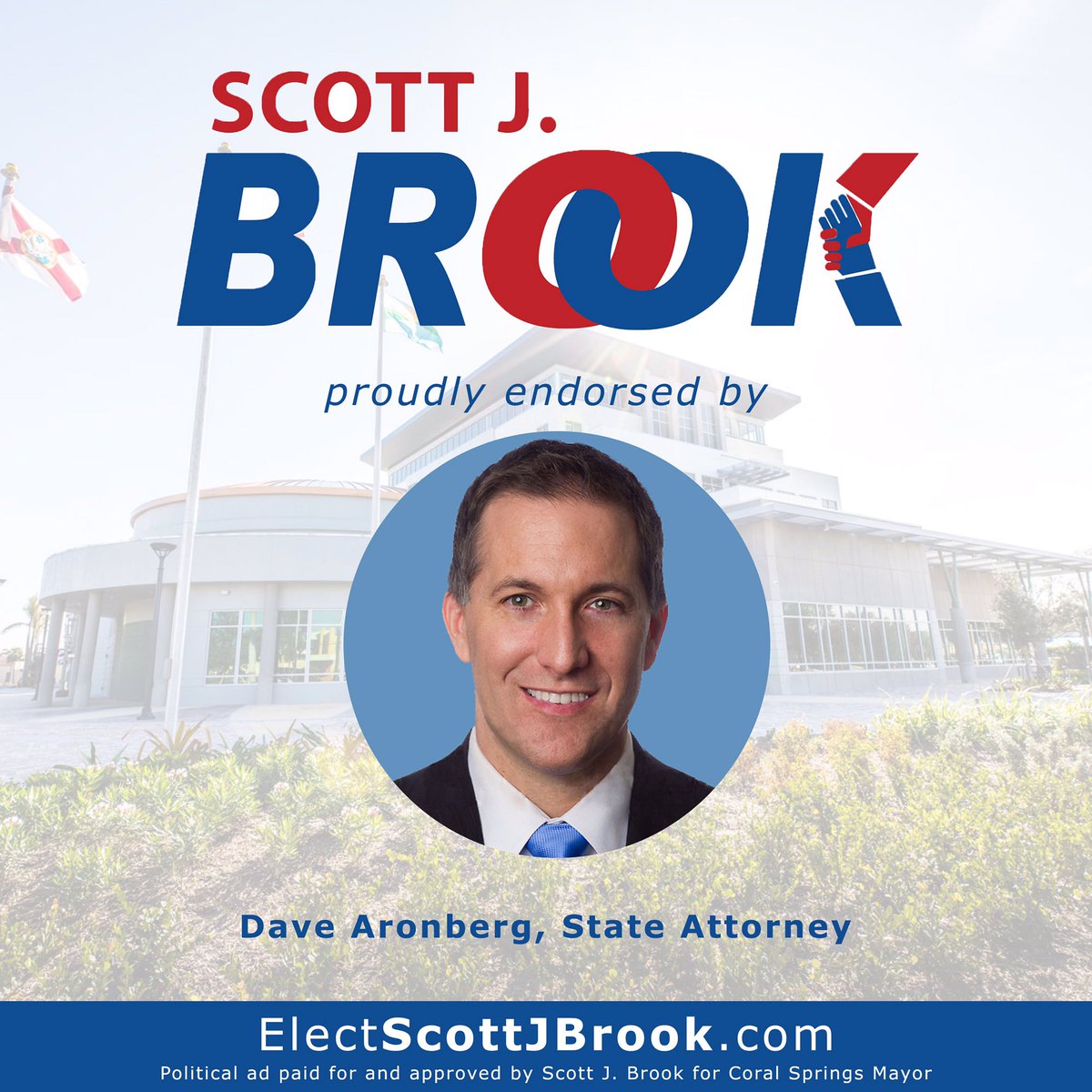 ScottBrookCS's tweet photo. It’s an honor to be endorsed by @BRAFLCIO and @aronberg in the race for #CSMayor!
#FlaPol #UnityInTheCommunity #ElectScottJBrook https://t.co/E3zkVbtTN0
