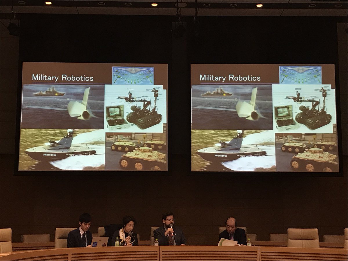 平木だいさく 自律型致死兵器システム いわゆるキラーロボット開発規制に関する検討会合も本日で第3回 ニュースクール大学 のピーター アサロ准教授 広島市立大学広島平和研究所の福井康人准教授をお迎えして 国際社会における議論の状況や課題について