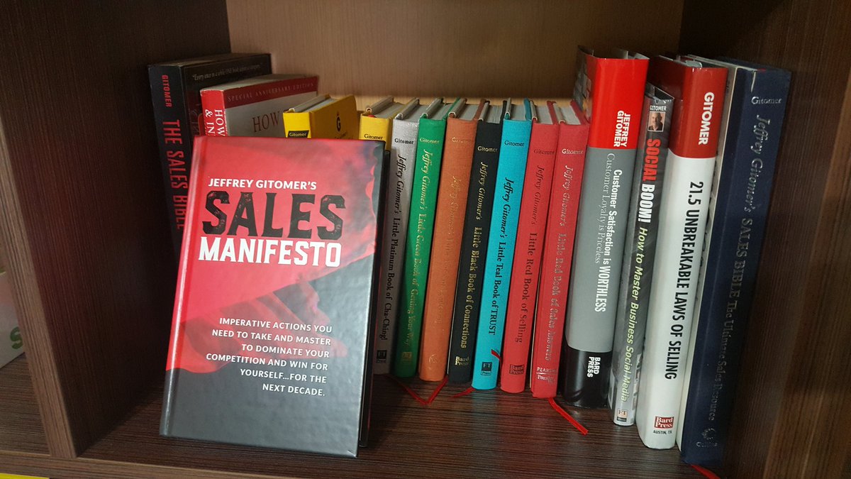 EdmondNorra's tweet image. The latest entries in my #Gitomer book section :-)
