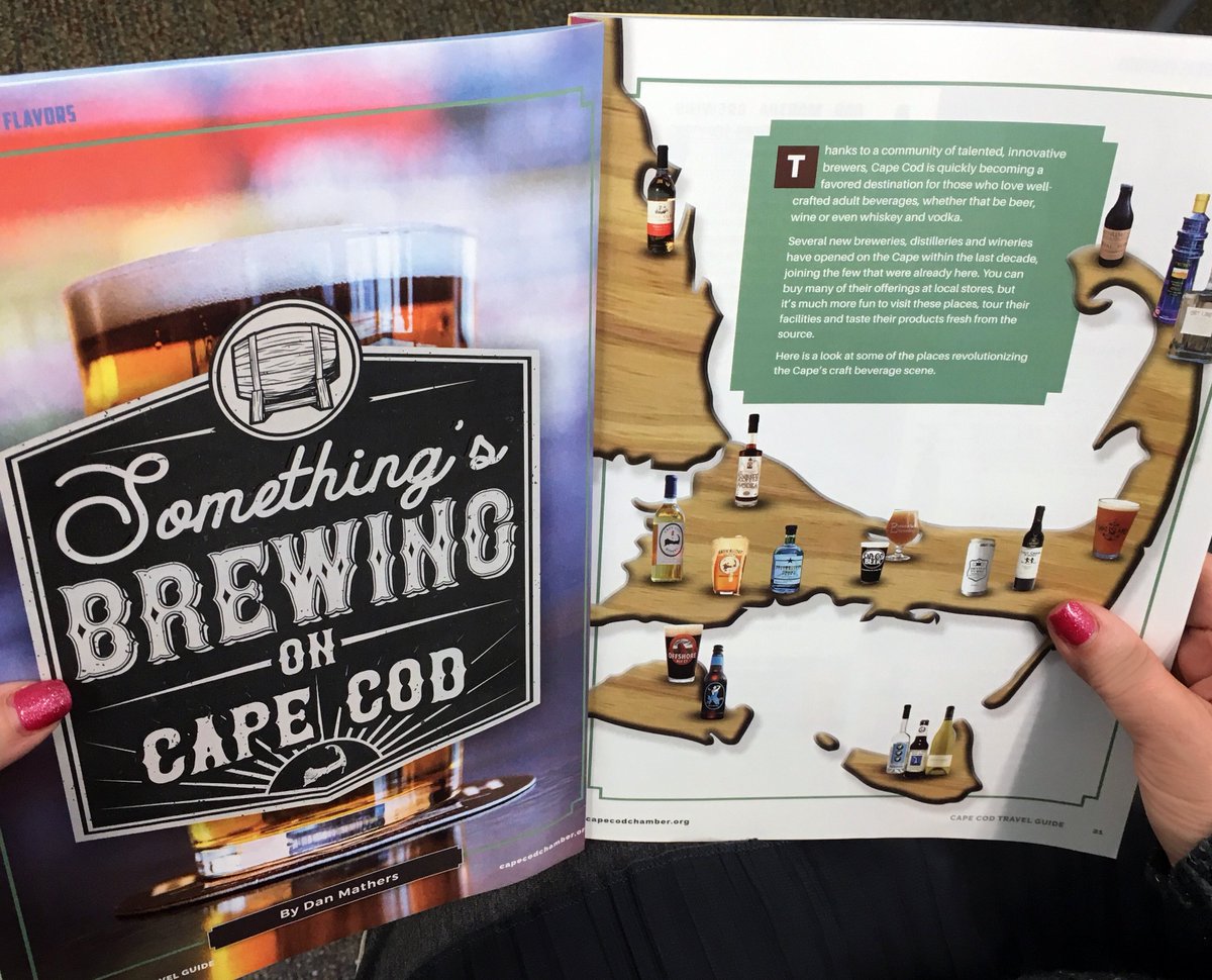 VisitCapeCod's tweet photo. One of our favorite features from the 2019 #CapeCodTravelGuide about the Cape's exciting craft beverage scene! Order your copy now @ https://t.co/YG0XG8MJyP. https://t.co/SxLOut9oa9