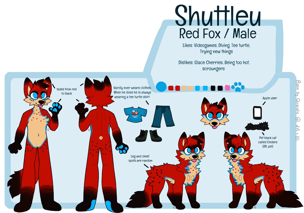 Furry Fox Ref Sheet Base.