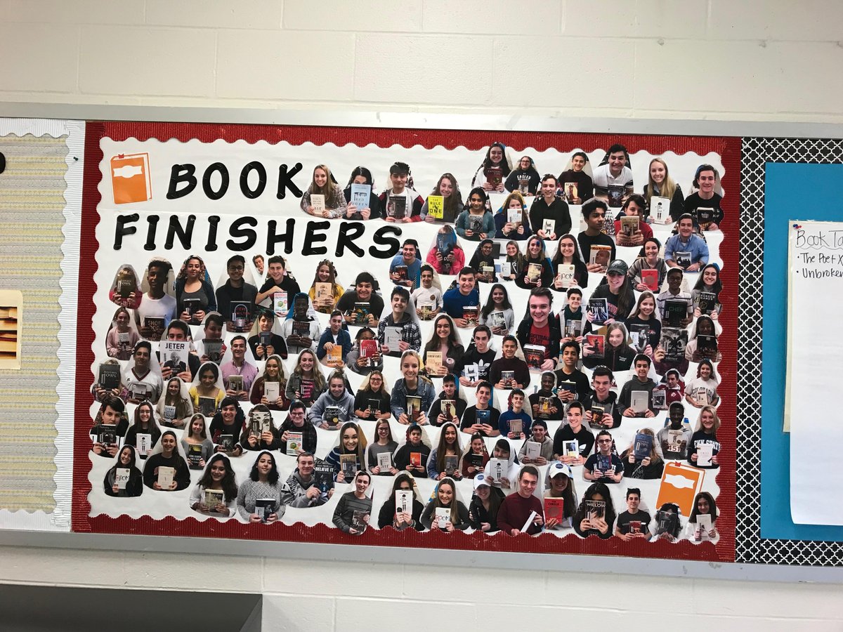Maura__Power's tweet photo. Last semester I did a "wall of readers" and took pictures of students when they finished an independent reading book. Looking to mix it up this semester. Any new ideas for a way to celebrate independent reading? @ncte @pennykittle #aplitchat #engchat https://t.co/l63tu4J5Ag