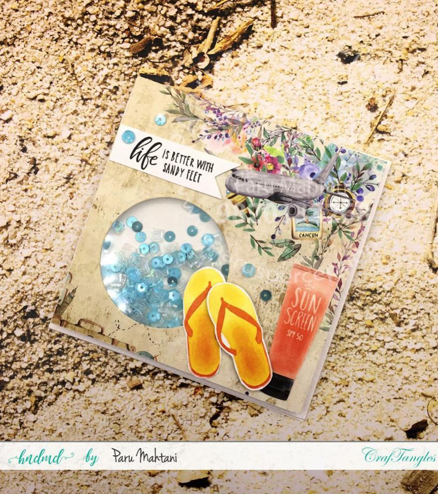 craftadda's tweet photo. Reposting @parusperceptions: 
...
"I made these fun shaker cards for my DT post for @craftadda today. Just LOVE the new papers and printed elements packs from the @craftangles ‘wanderlust’ series. #madeinindia #handmadecards #cardmaking #interactivecards #shakercards #sequinmix" https://t.co/GOjrQHY0PL