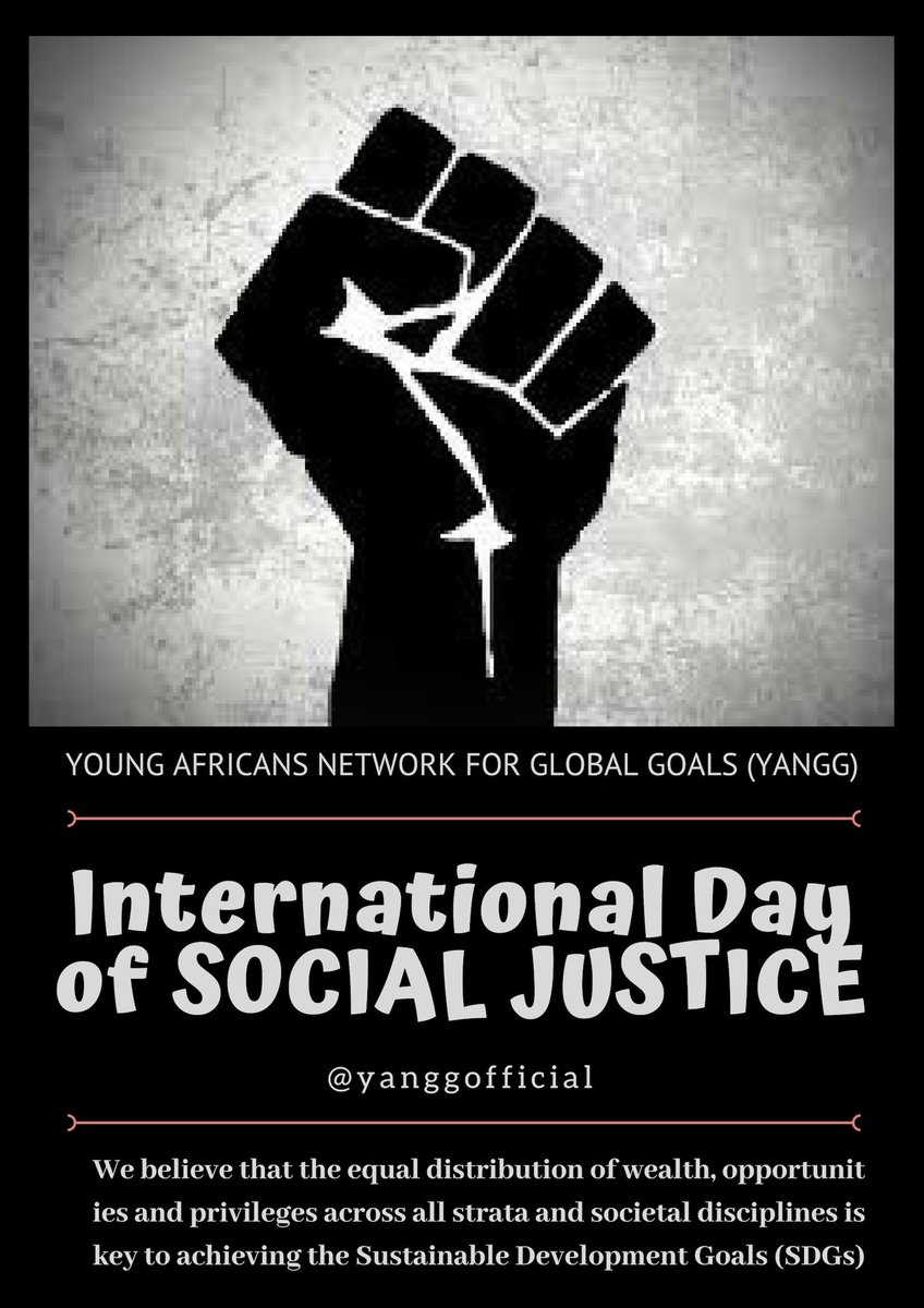 YanggOfficial's tweet photo. #JusticeSociale #SocialJusticeDay #SocialJustice #YANGG https://t.co/vD7bLE8pWU