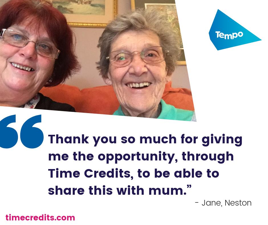 tempo_tweets's tweet photo. As part of the @Go_CheshireWest #TimeCredit network, Jane and her mum, age 90, spent a day out at the Little Actors Theatre in Neston. @LittleActorsTC https://t.co/2ZCFOm3Ygn