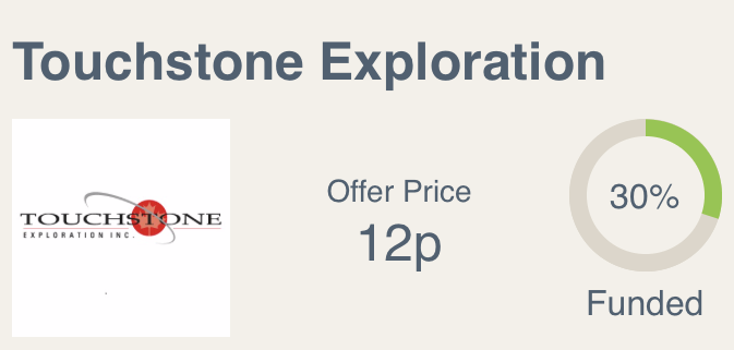teathersapp's tweet photo. Touchstone Exploration is available to buy on the @teathersapp at 12p per share. Deal closes 25th February. #TXP @TouchstoneExp https://t.co/keNhf2vd4n