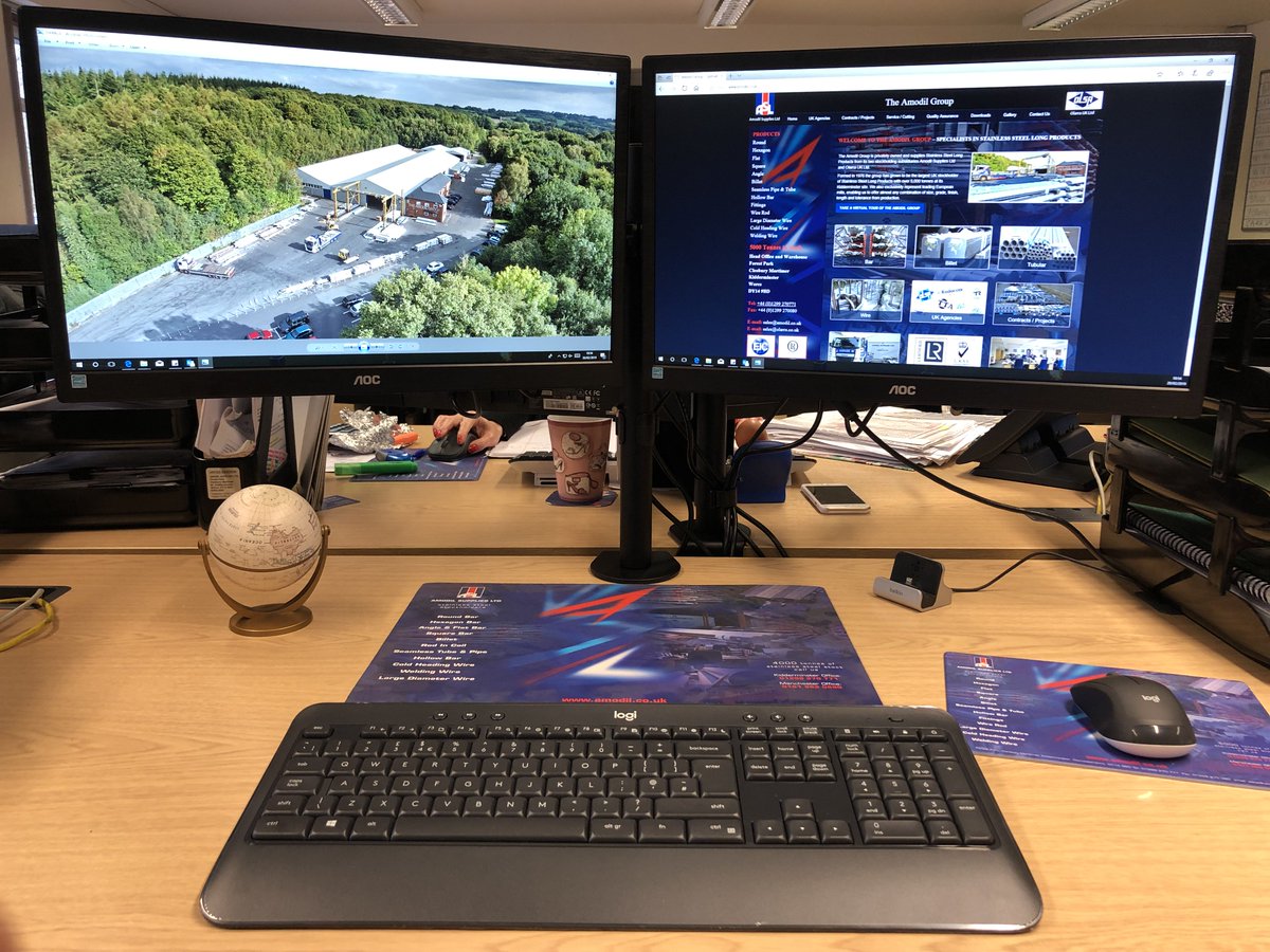 AmodilGroup's tweet photo. ***NEW OFFICE INVESTMENTS***

Business is booming so we took the time to invest in some new equipment for all of our office staff too improve productivity and efficiency and continue delivering a market leading customer service. #business  #stainlesssteel #thestainlesssteelforest https://t.co/r7XuuCe1Io