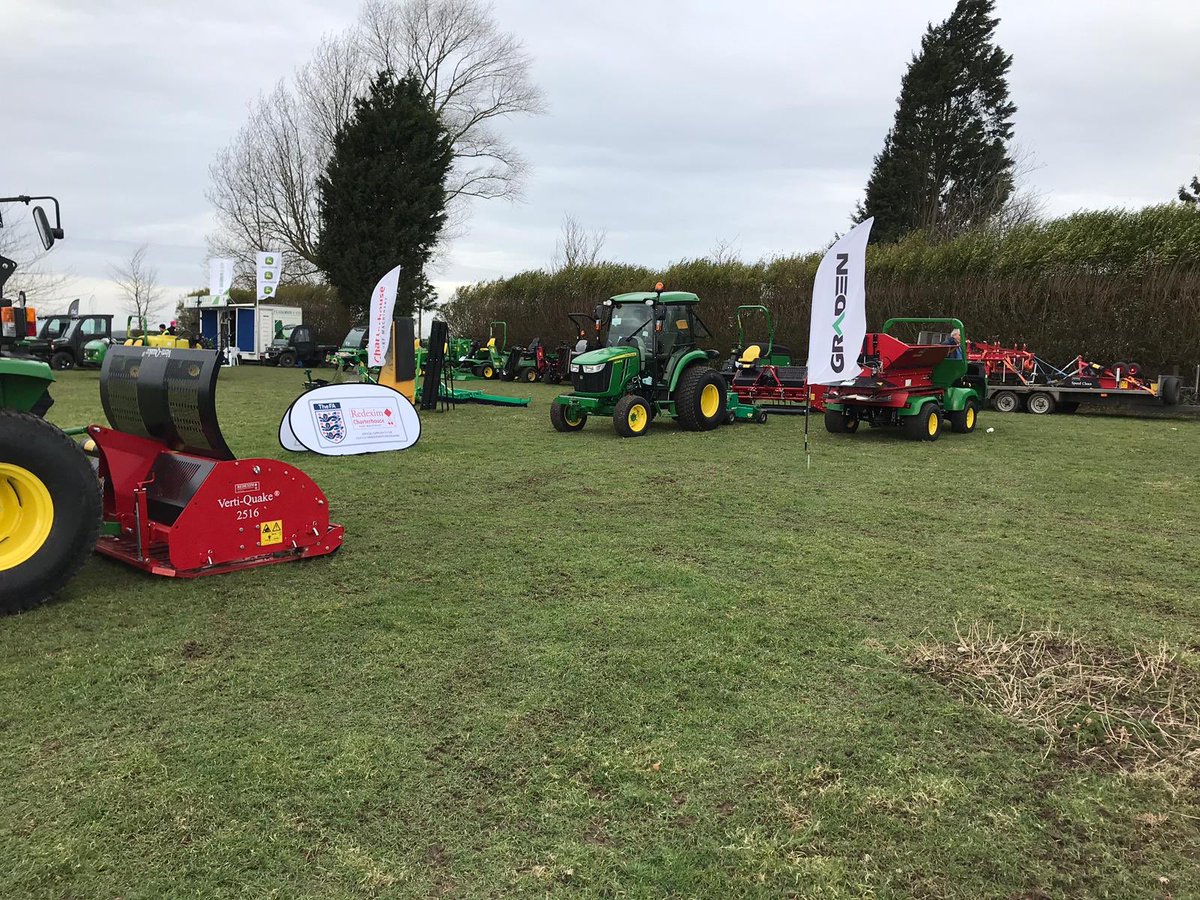 RedeximUK's tweet photo. We’re pleased to be supporting ⁦@FGAdamsonandSon⁩ open day today. We have our range of aerators, top dressers and Graden equipment on display. https://t.co/aXfzIUAhmK
