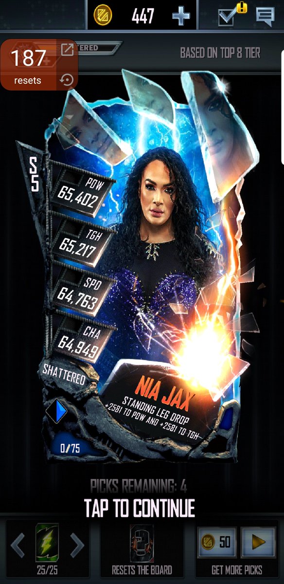 mparkerjones's tweet photo. @WWESuperCard not a bad pull 2 start the day lol hoping she may be shattered support card for upcoming ambrose event 👍🤔🤔 #WWESupercard #foolshope https://t.co/Nucl75OwBe