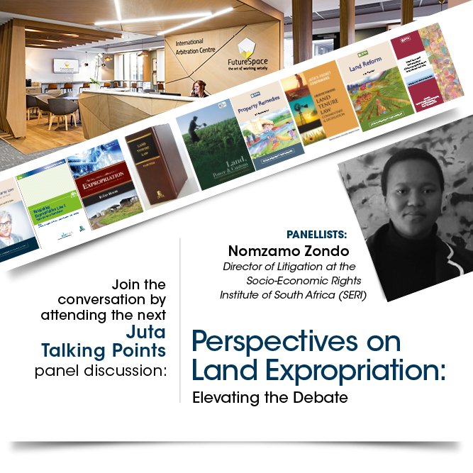 Juta_ZA's tweet photo. Take a closer look at the panellists who will be participating in tomorrow's #JutaTalkingPoints discussion on #LandExpropriation. To join the conversation and be a part of this event make sure you RSVP to ihartog@juta.co.za. Event is free of charge. Limited seating available. https://t.co/WWCgkv7yIK