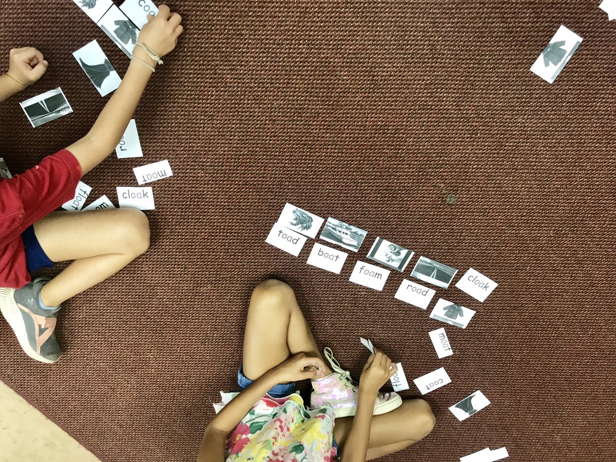 #AISMlearns Ss engaged in one of several learning experiences related to the ‘oa’ sound.  We even sang a song about it and wrote words what we identified with the ‘oa’ sound
