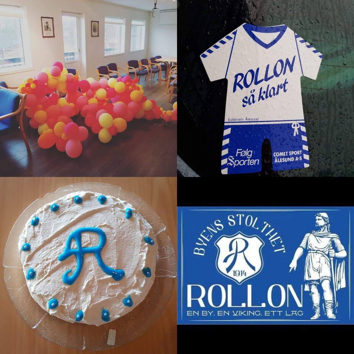 Rapatesjing! I dag fyller Sportsklubben Rollon 105 år. Hurra og gratulerer så mye med dagen. 🎉💙🙌