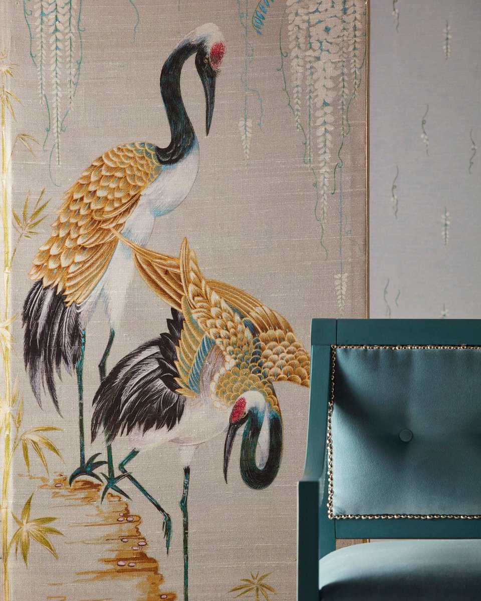 Exotic in appearance, the Shangri-La Collection is a stylish presentation of luxury, beauty &amp; elegance. Join us @designcentrech @christopherpeacocklondon 11th March 2pm for a fabulous talk about the design journey &amp; ‘live’ painting demonstration by <a href="/diane_marsland/">Diane Marsland</a> #LDW19AtDCCH