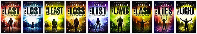 Cool pic of all my Last Mayor books in one. Check 'em here - amazon.com/gp/product/B07…