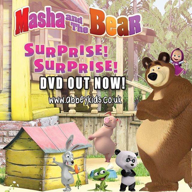 Surprise! Surprise! It's Masha and The Bear back for more fun! DVD out now. Link in Bio.
• • • • • #kids #dvd #circus #bear #masha #children #bluray #cirque #gaybear #agnes #goodmovie #instabear #instaflick #flicks #instamovies #instakids #flick … ift.tt/2BJfUIJ